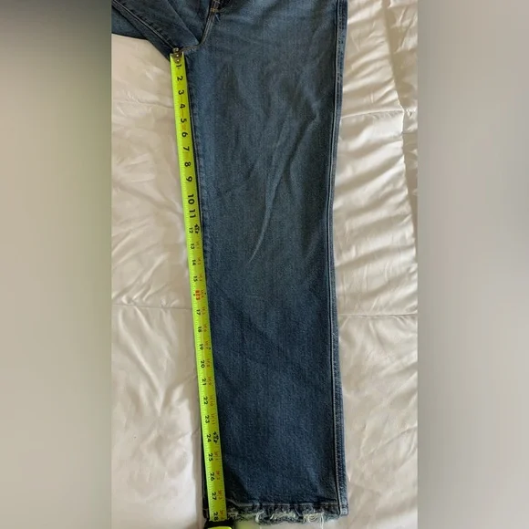 New Good American Good Curve Straight Sz 12 Jeans - Picture 3 of 7